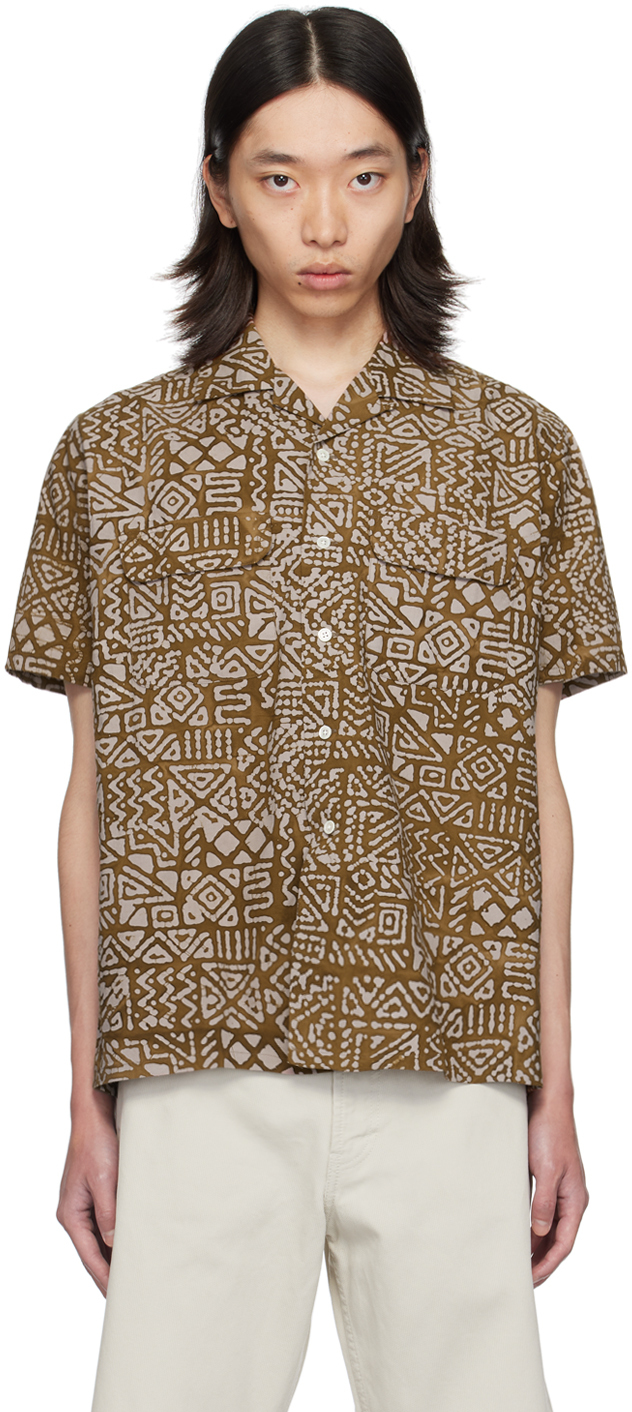 Brown Batik Print Shirt