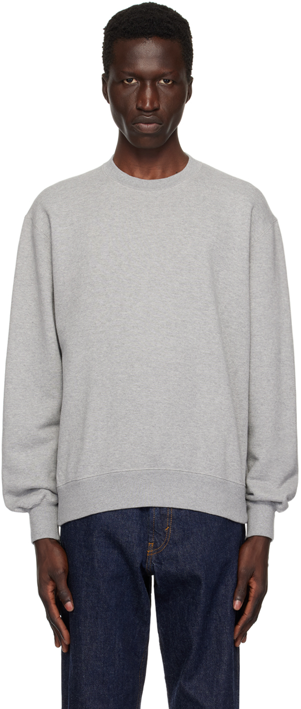 Gray Crew Sweatshirt by BEAMS PLUS on Sale