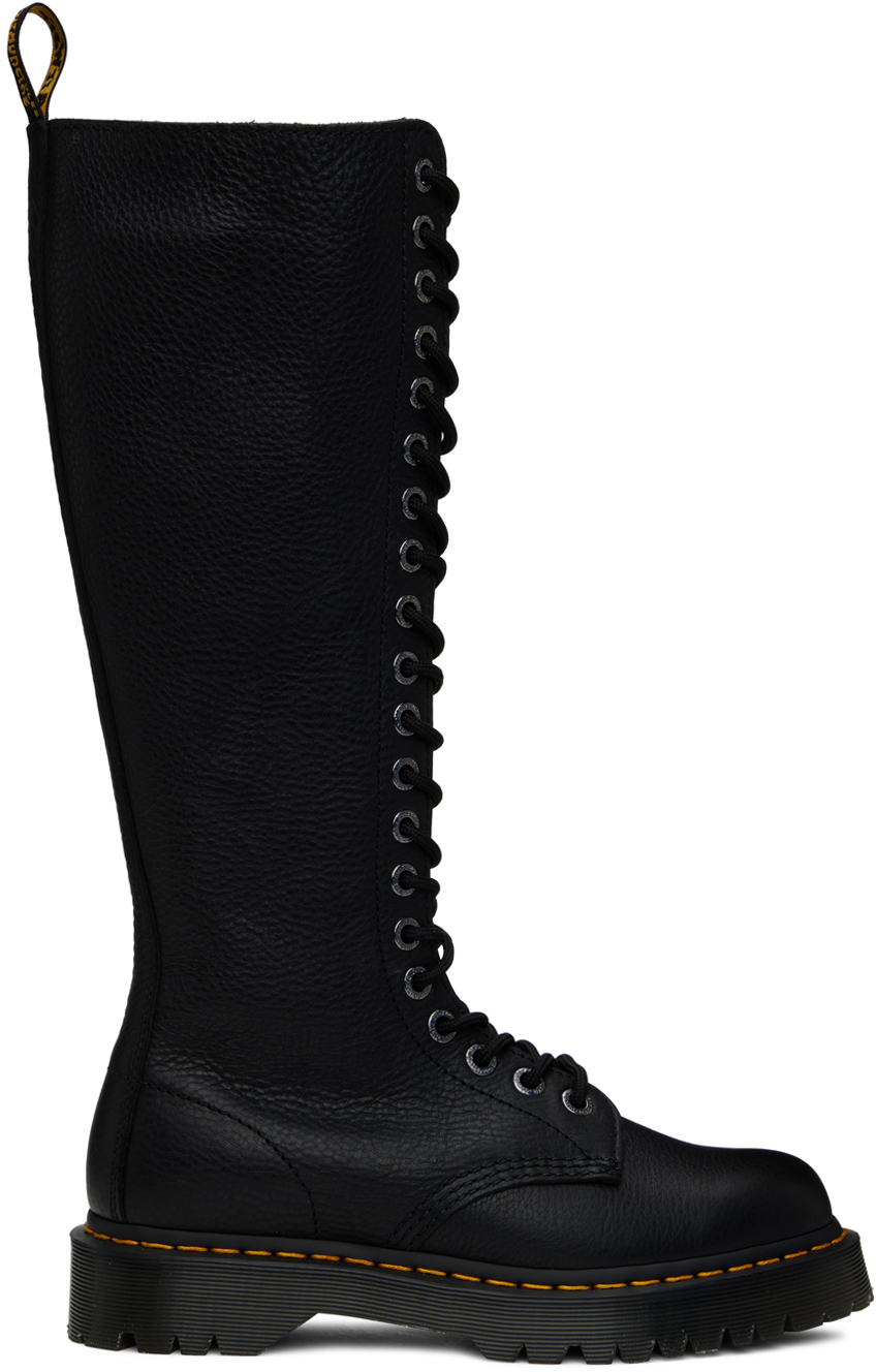 Black 1B60 Bex Pisa Leather Boots