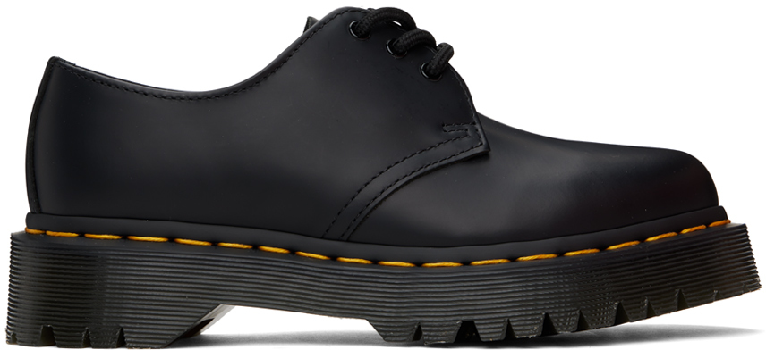 Dr. Martens: Black 1461 Bex Smooth Leather Oxfords | SSENSE