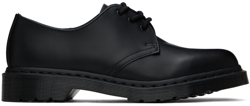 Dr. Martens: Black 1461 Mono Smooth Leather Oxfords | SSENSE