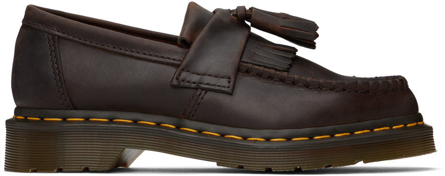 Dr. Martens Brown Adrian Leather Tassel Loafers
