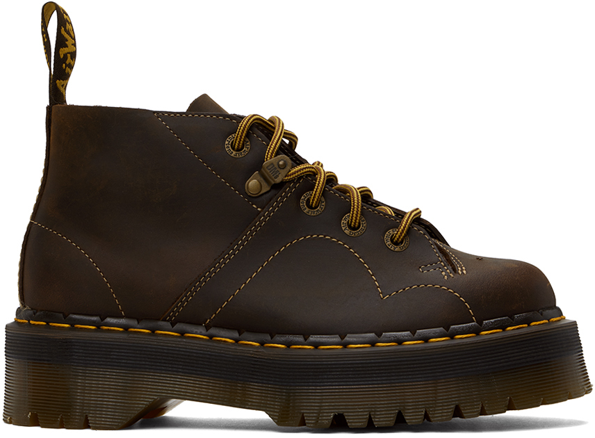 Brown Church Arc Quad Boots by Dr. Martens on Sale