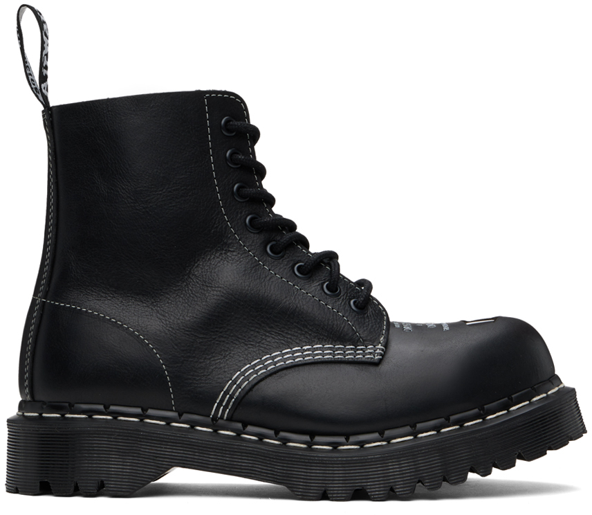 Black 1460 Pascal Bex Exposed Steel Toe Boots