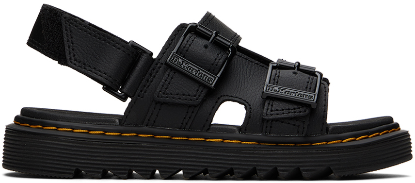 Shop Dr. Martens' Kids Black Varel Big Kids Sandals