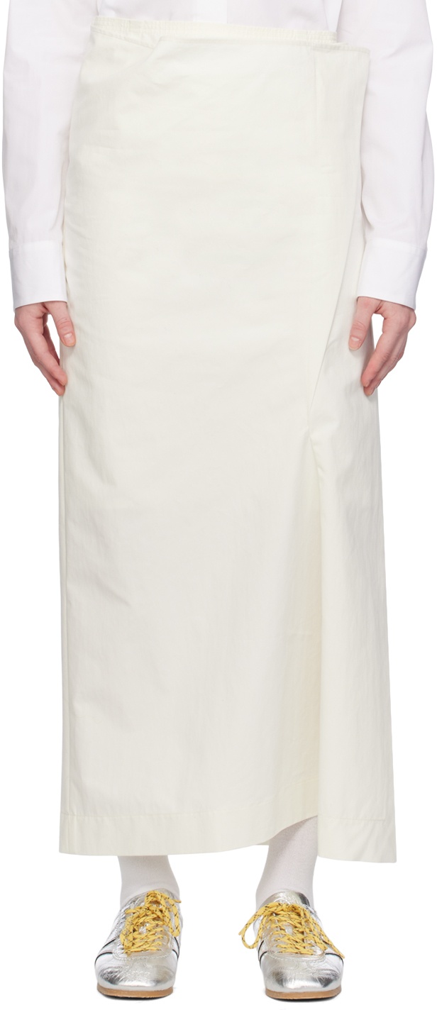 Shop Commission White Paneled Midi Skirt