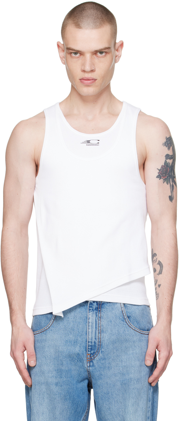 Commission: SSENSE Exclusive White Double Tank Top | SSENSE