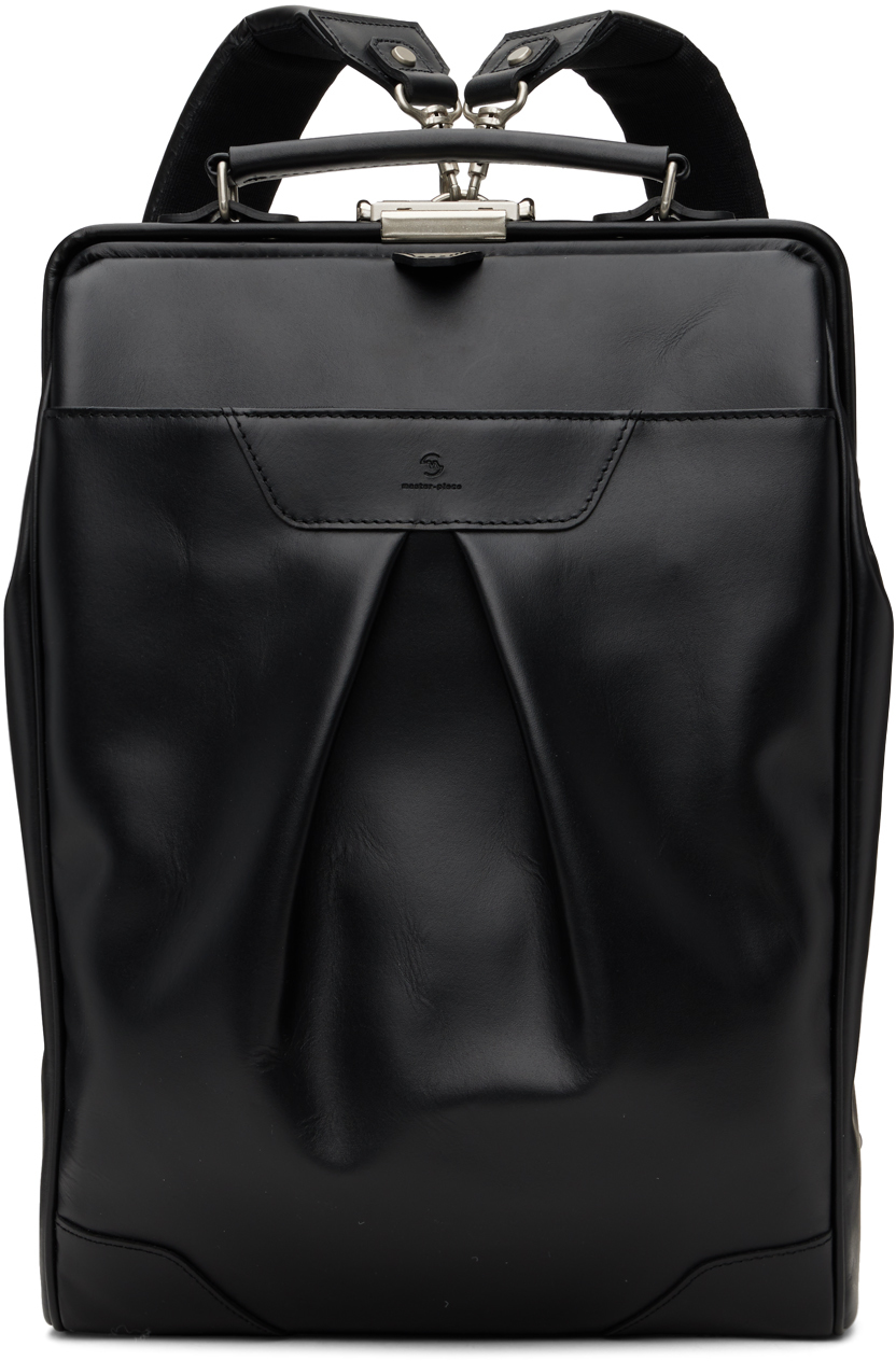 Master-piece Black Tact Leather Ver. L Backpack