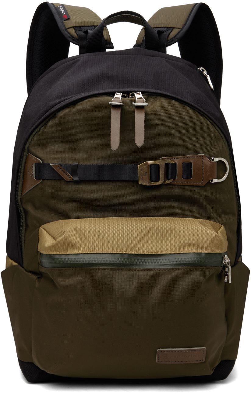 Master-piece Khaki & Black Potential Daypack Backpack In Olive