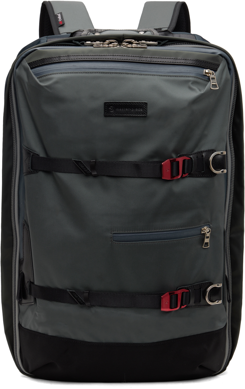 Master-piece Grey & Navy Potential 3way Backpack In Grey-b