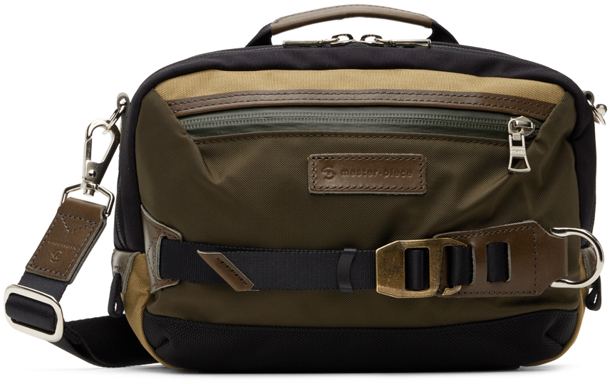 Shop Master-piece Green Potential 2way Mini Bag In Olive