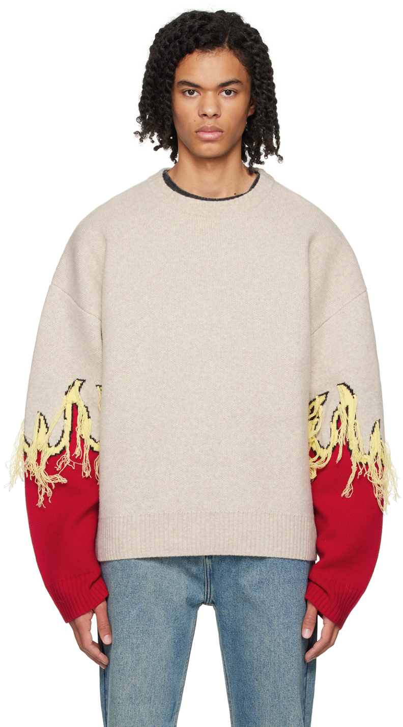 Red deals flame sweater