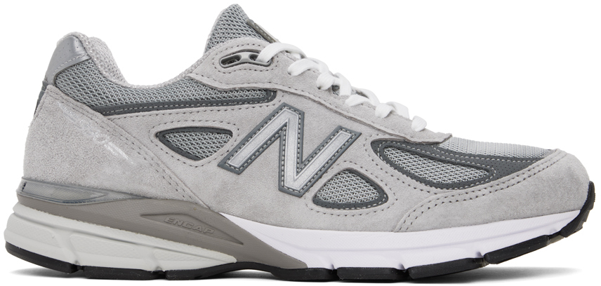 Shop New Balance Gray Made In Usa 990v4 Core Sneakers In Grey