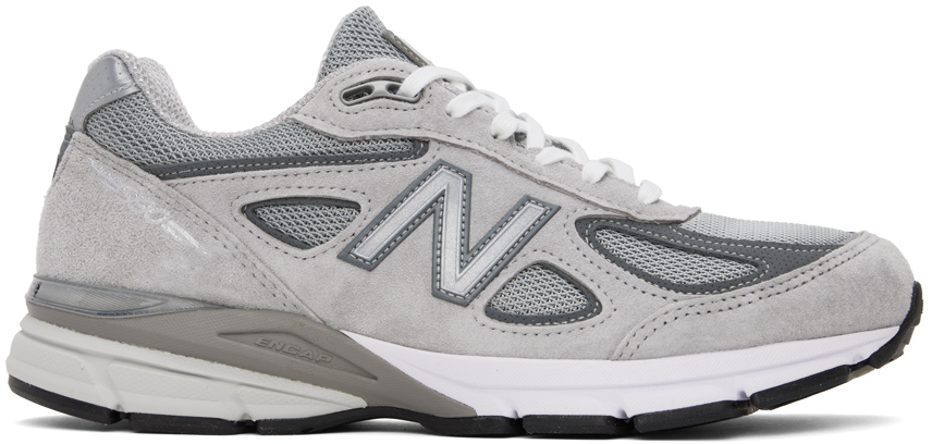 New Balance: Gray Made in USA 990v4 Core Sneakers | SSENSE