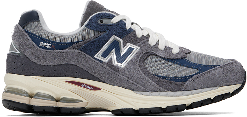 New Balance: Gray & Navy 2002R Sneakers | SSENSE Canada