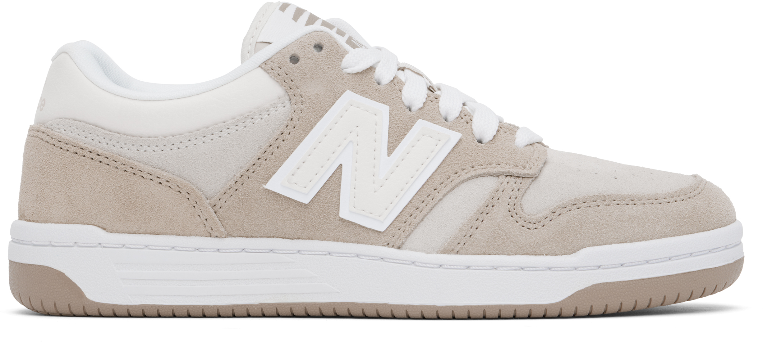 ★New Balance★ ブラウン&ベージュ 480 スニーカー New Balance: ブラウン&ベージュ 480 スニーカー | SSENSE 日本