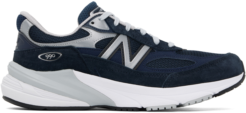 New Balance: Navy Made in USA 990v6 Sneakers | SSENSE Canada