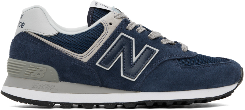 New balance 574 on sale navy with cashmere