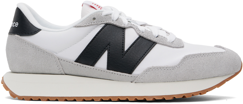 new balance gray and white sneakers