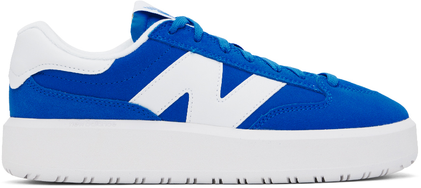 New Balance Blue & White Ct302 Sneakers In Blue Oasis