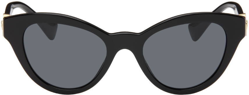 Shop Versace Black Medusa Sunglasses In Gb1/87