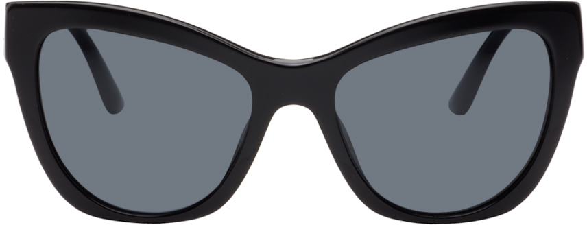 Versace Black Cat-Eye Acetate Sunglasses