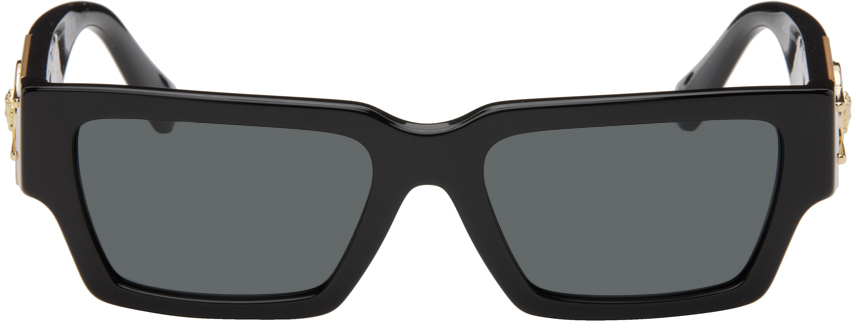 Versace Black Medusa Deco Sunglasses In Gb1/87 Black