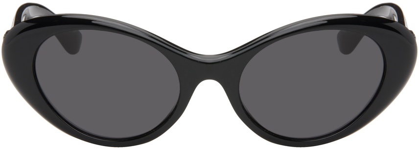 Versace Black 'la Medusa' Sunglasses In Gb1/87 Black