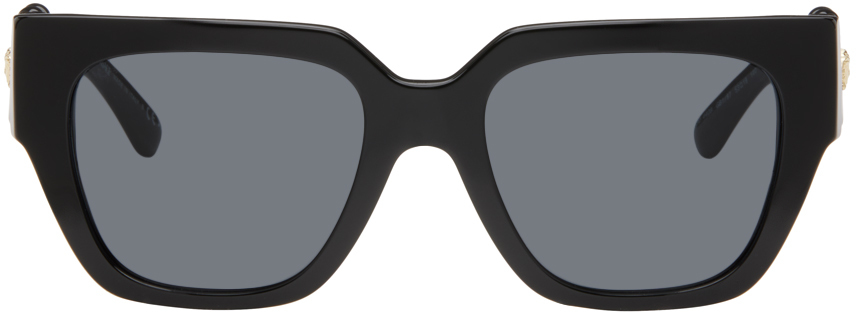 Shop Versace Black Medusa Sunglasses In Gb1/87 Black