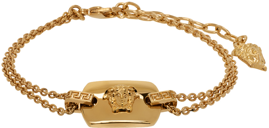 Gold Medusa Tag Bracelet