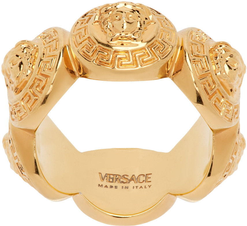 Gold Tribute Medusa Ring