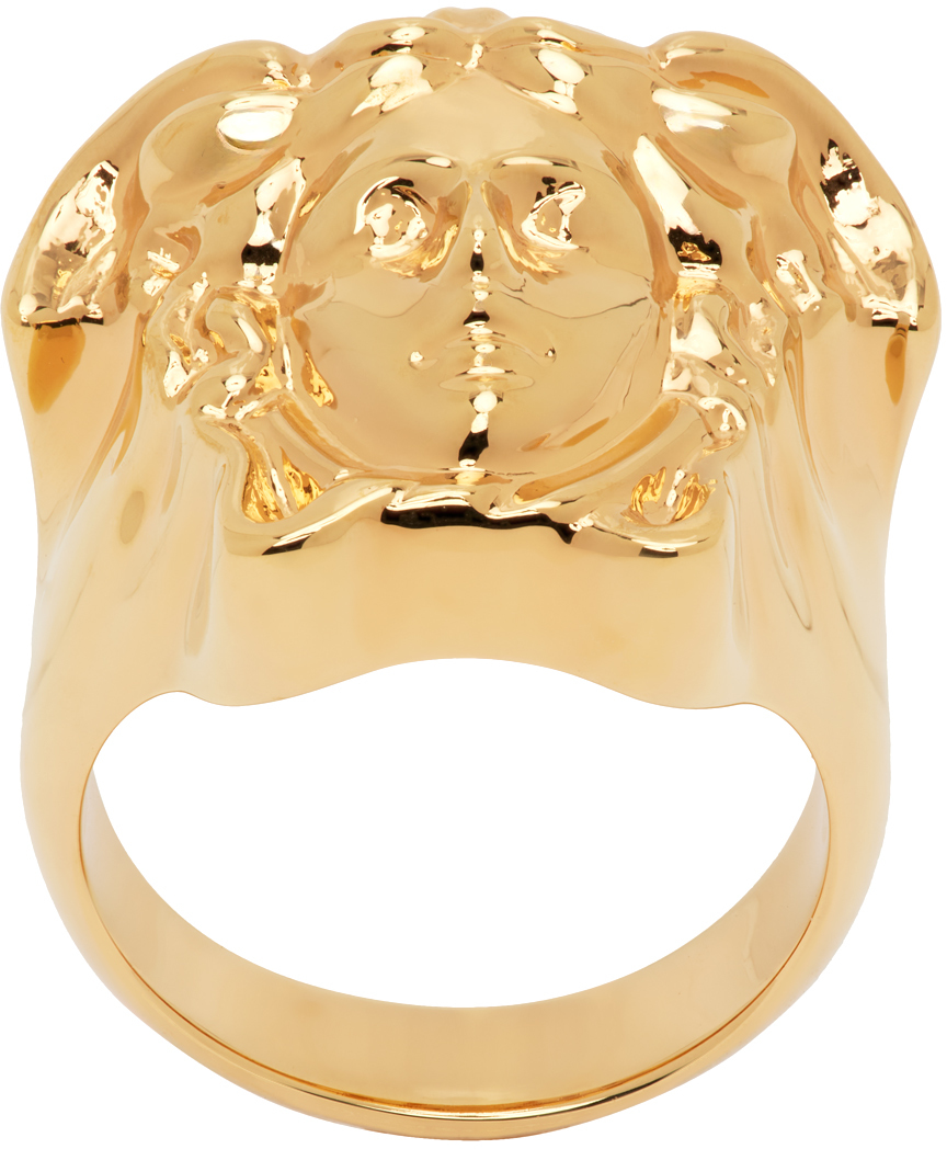 Versace Gold 'la Medusa' Ring In 3j000  Gold