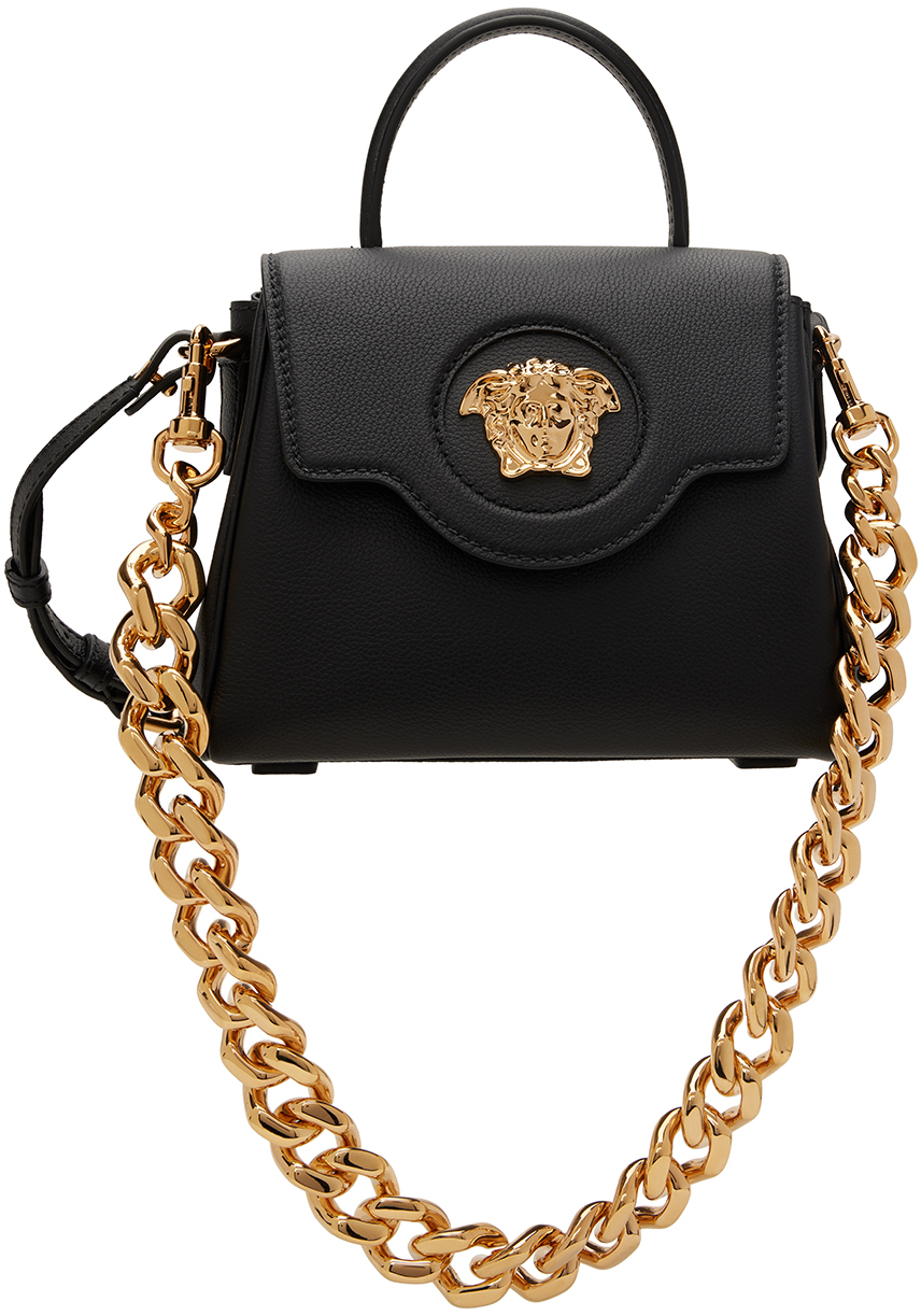 Versace Black Small 'la Medusa' Bag In Kvo41-black-