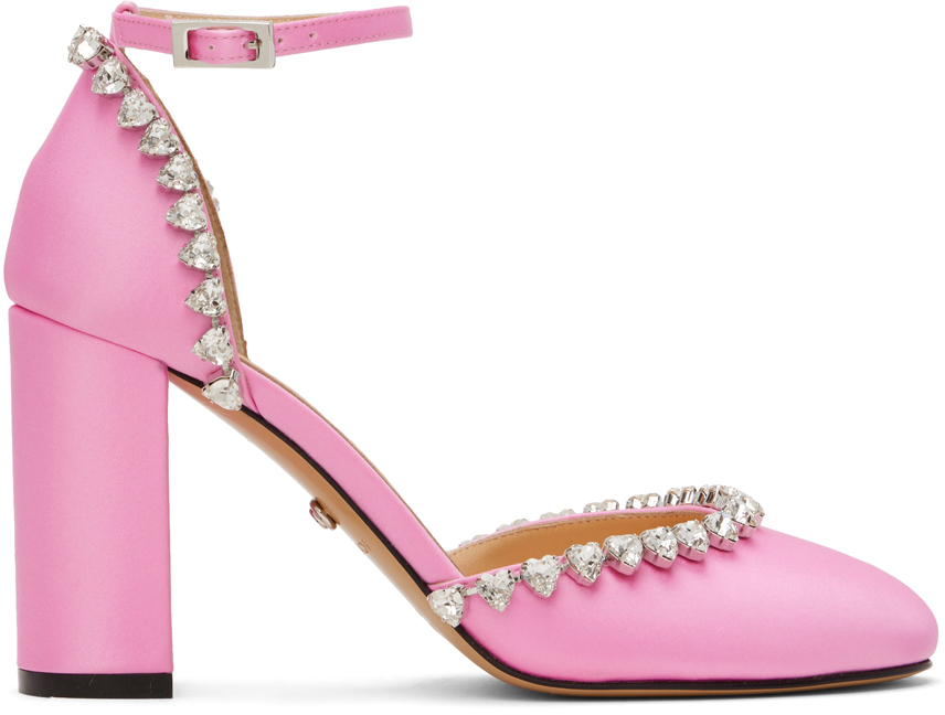 Pink Audrey Crystal 95 Heels