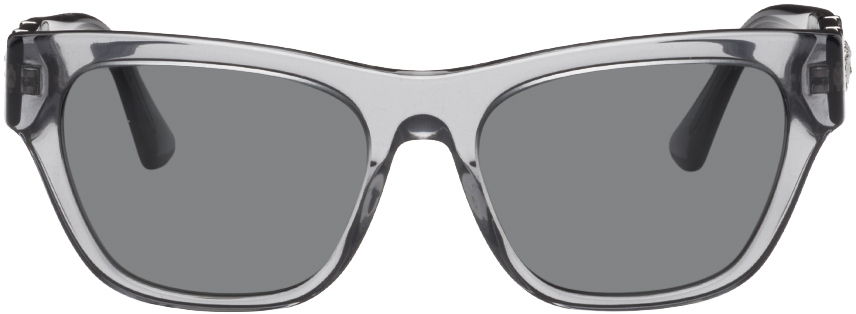 Versace Gray Medusa Sunglasses