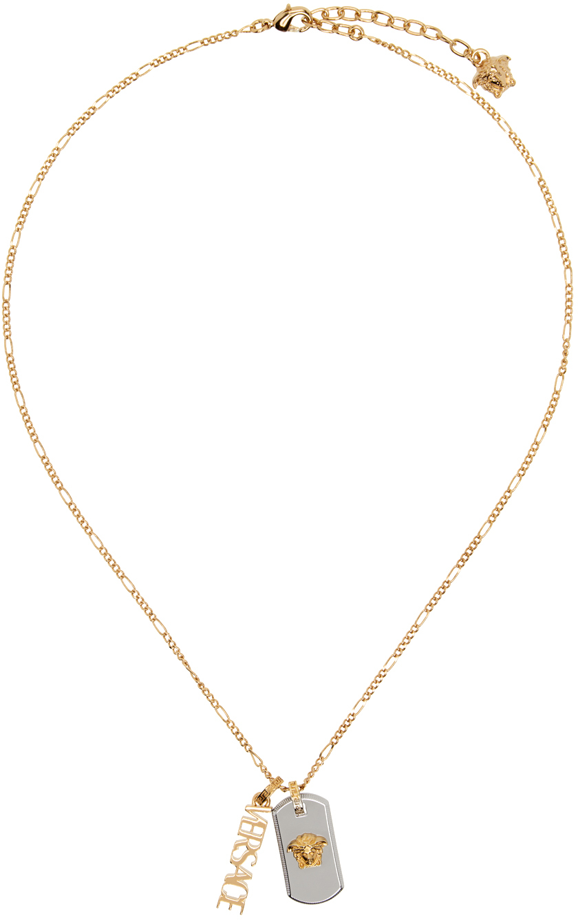 Gold & Silver Medusa Logo Necklace