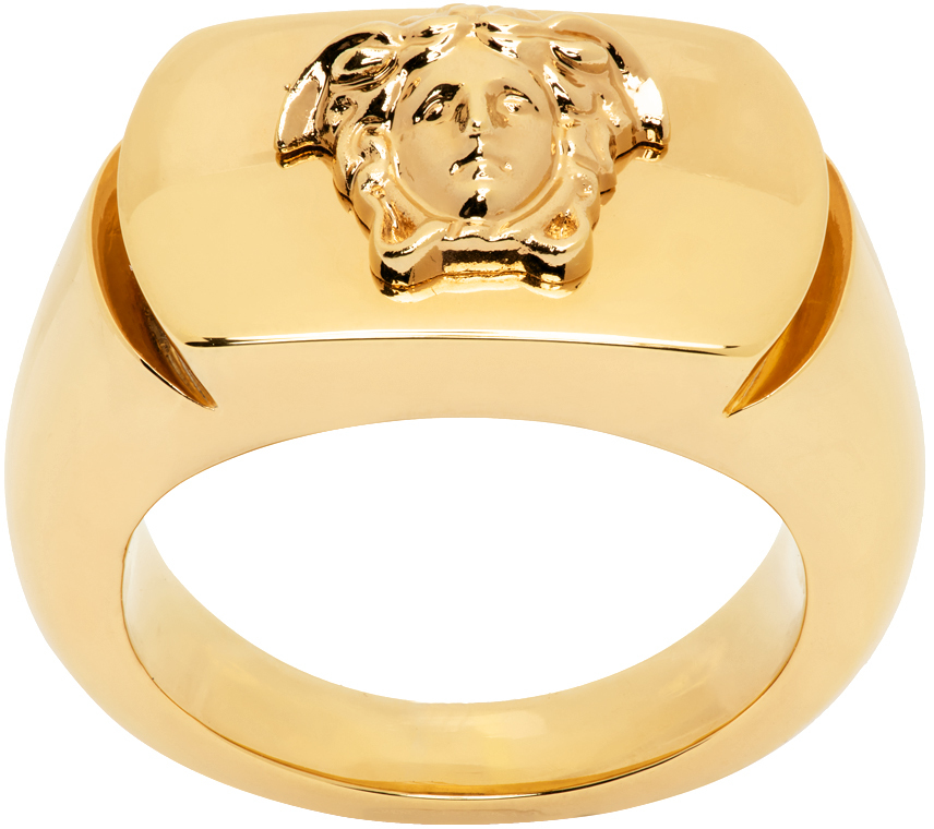 Versace Medusa Ring In 3j000- Gold