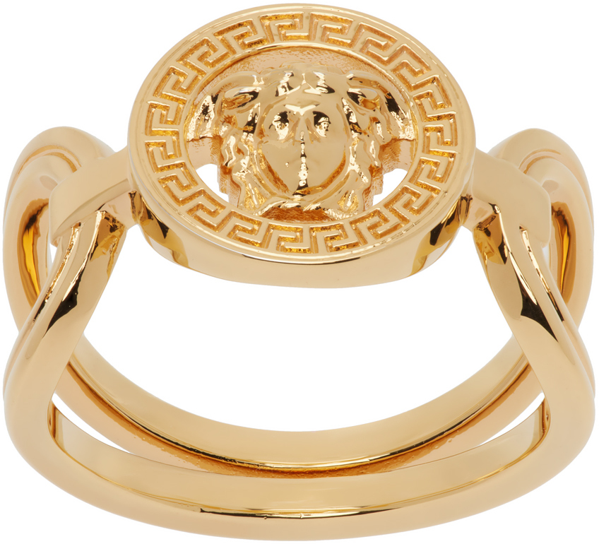 Versace Gold Medusa '95 Ring In 3j000- Gold