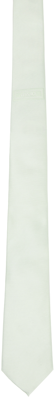 Shop Versace Green Shovel Tie In 1gk60-mint
