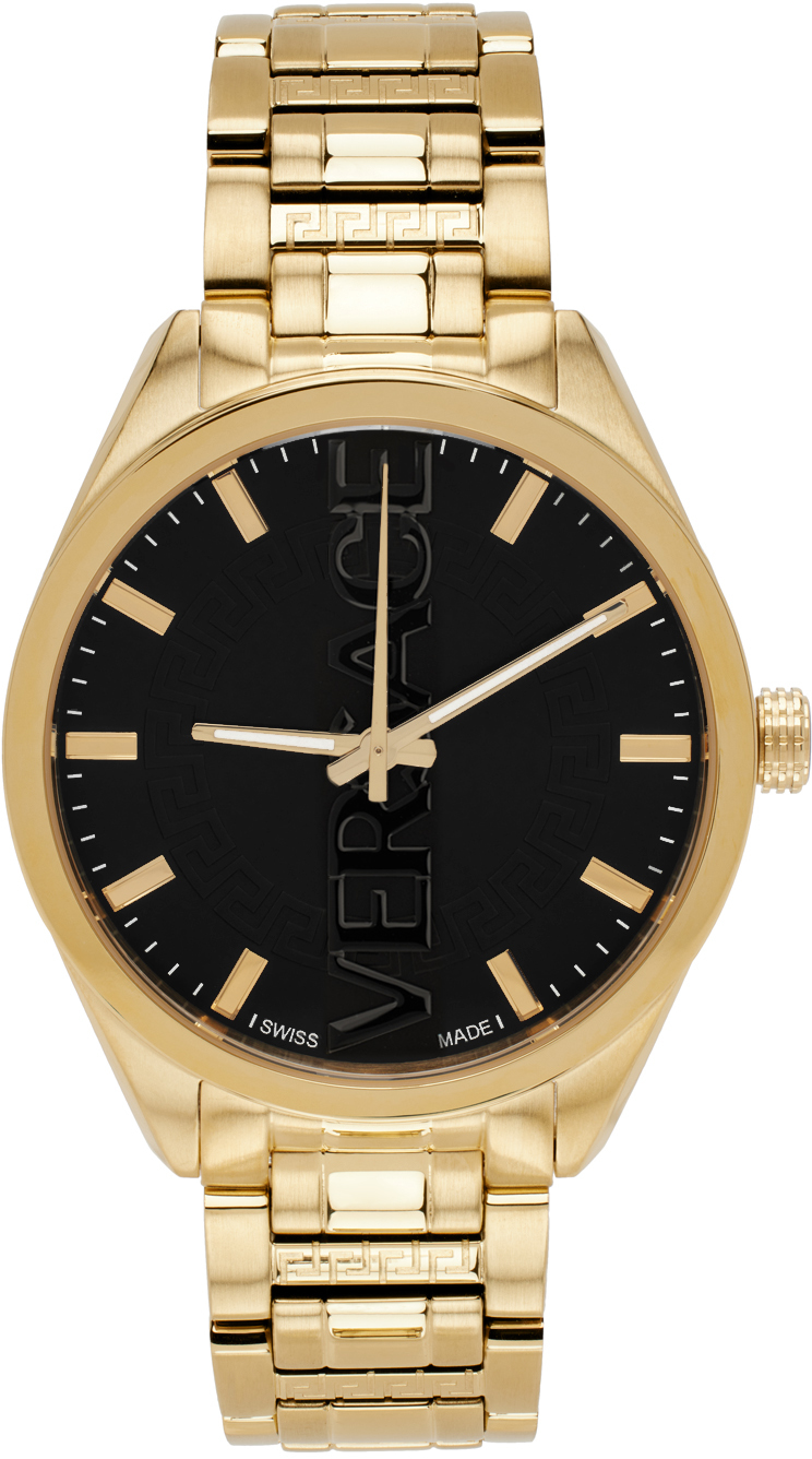 Gold V-Vertical Watch