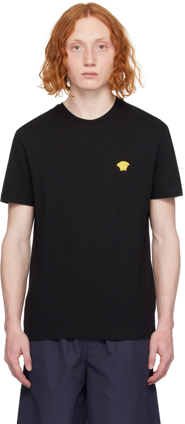 Shop Versace Black Medusa T-shirt In 1b000-black