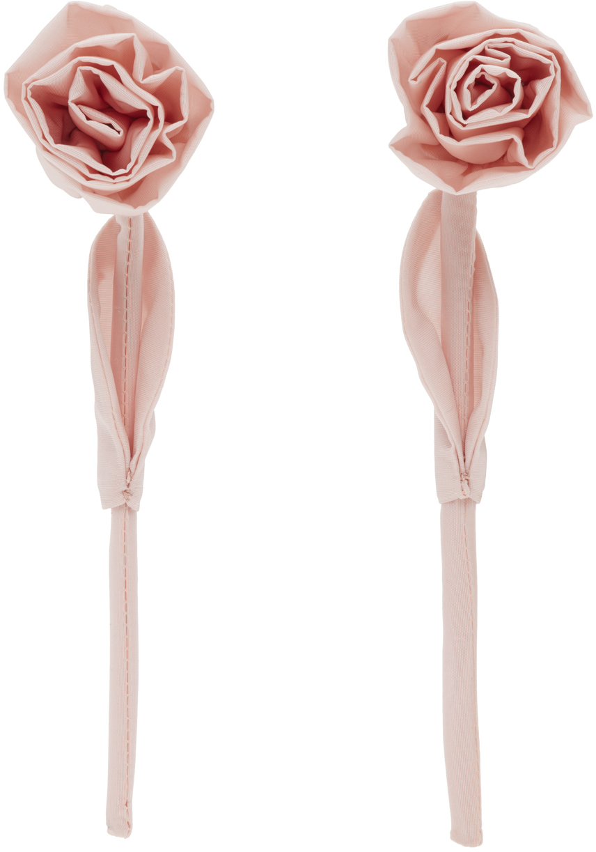 Simone Rocha ローズ ピアス Simone Rochaのピンク ローズ ピアスがセール中