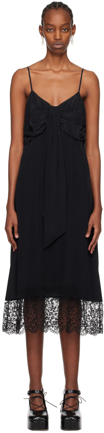 Black Bow Midi Dress