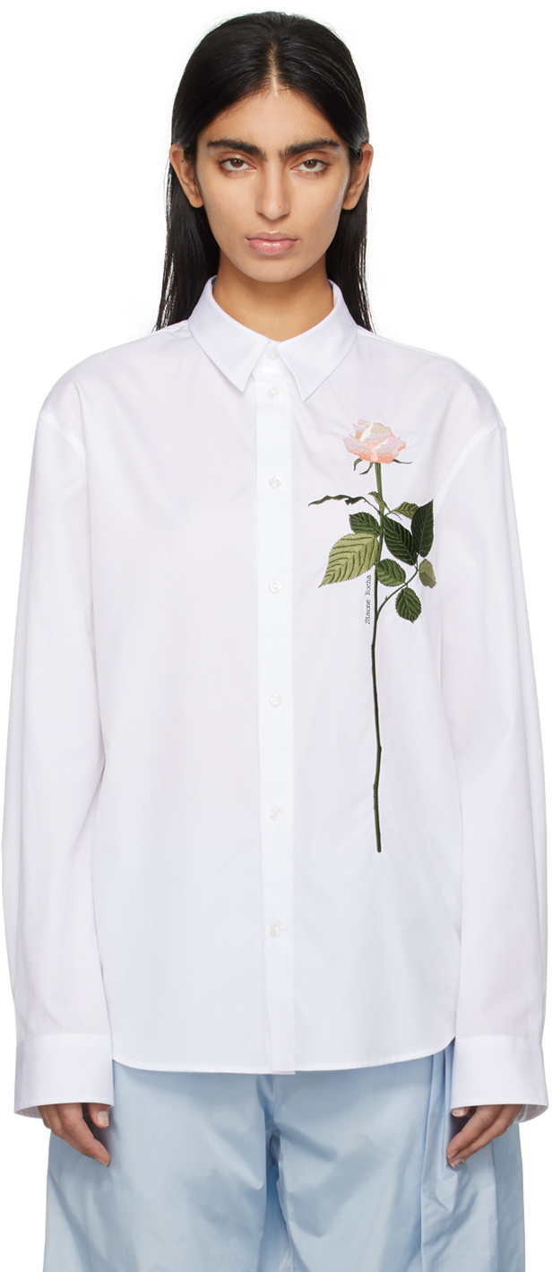 Simone Rocha White Embroidered Shirt