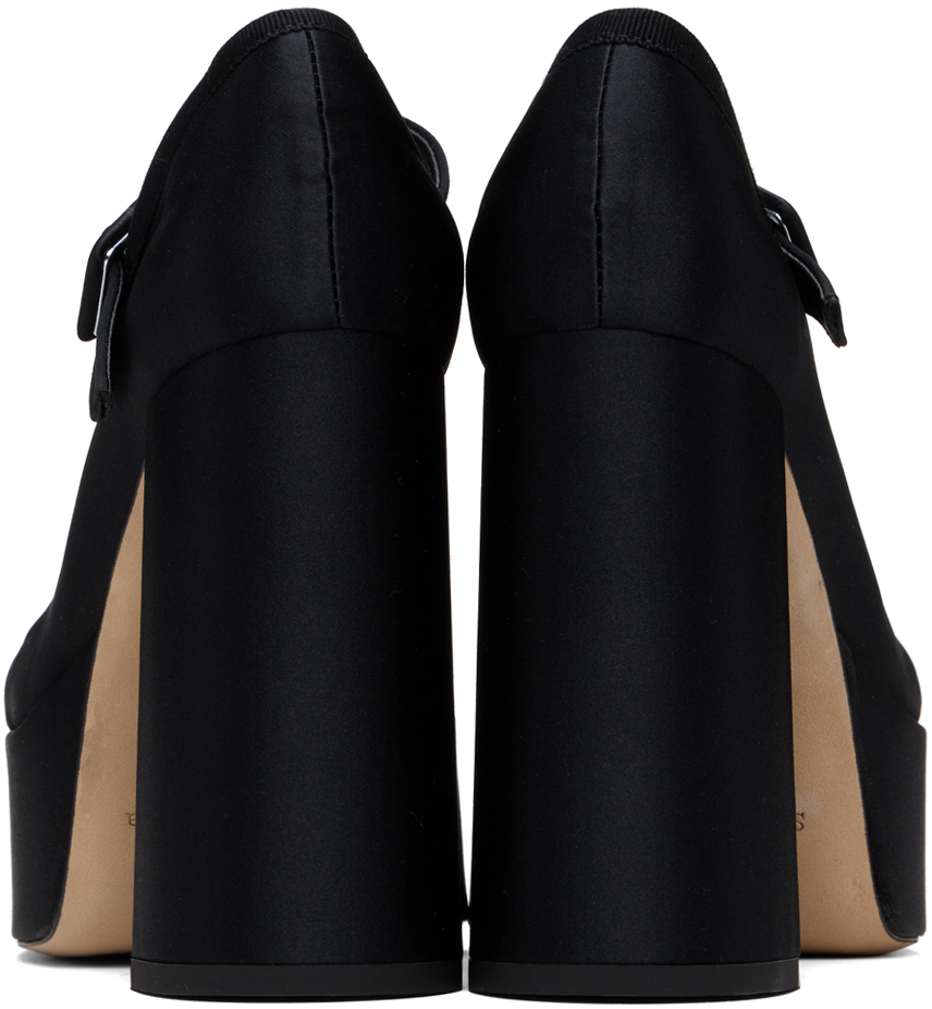 Simone Rocha Heart Toe Platform Pumps In Black