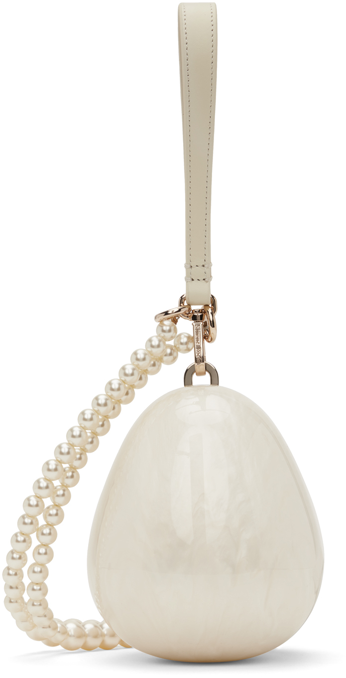 Simone Rocha: Off-White Micro Pearl Egg Bag | SSENSE