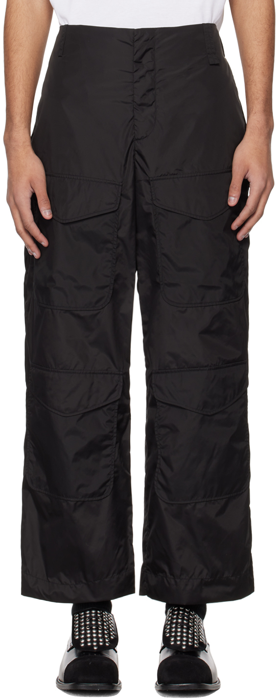Black Multi Pocket Cargo Pants
