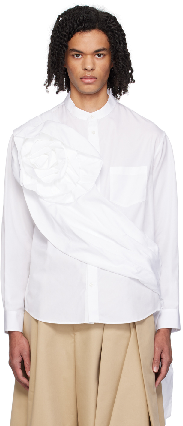 Simone Rocha White Grandad Shirt