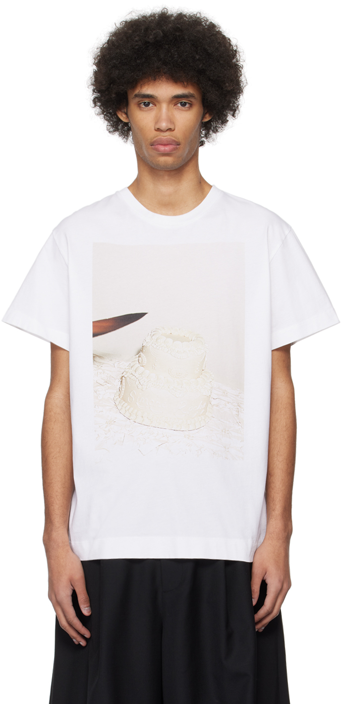 Simone Rocha White Cutting Cake T-shirt