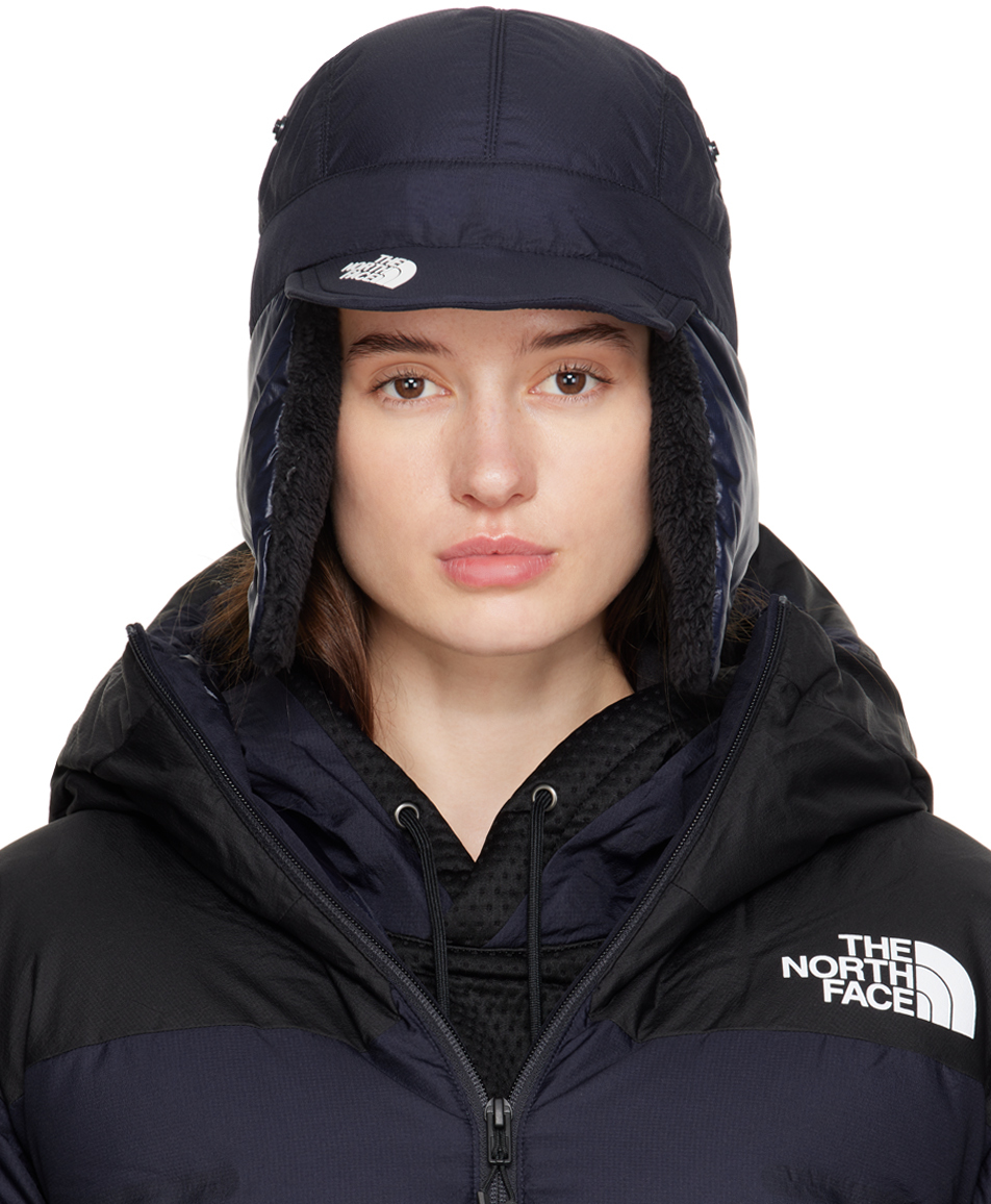 Undercover Navy The North Face Edition Soukuu Down Cap In Tnfblack/aviatornavy